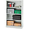 Schäfer Shop Select Armoire à étagères MS, 4 HC, L 800 x P 400 x H 1584 mm, tôle d'acier, gris clair