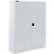 Schäfer Shop Select Armoire à matériel MSI 16412, L 1200 x P 400 x H 1535 mm, 3 tablettes, acier, aluminium blanc RAL 9006