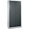 Schäfer Shop Select Armoire à matériel MSI 2409, acier, 6 tablettes, L 950 x P 400 x H 1935 mm, blanc aluminium/gris anthracite 