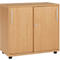 Schäfer Shop Select Armoire à portes coulissantes, bois, 2 tablettes, L 800 mm x P 421 x H 750 mm, hêtre