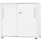 Schäfer Shop Select Armoire à portes coulissantes SET UP, verrouillable, 2 hauteurs de classeur, blanc/blanc 