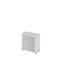Schäfer Shop Select Armoire à rideau coulissant transversal Start Off, 2 HC, verrouillable, l. 800 x P 420 x H 744 mm, bois, gris clair 