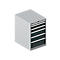 Schäfer Shop Select Armoire à tiroirs 27-36 SSI SCHÄFER, 6 tiroirs, jusqu'à 75 kg, l. 564 x P 725 x H 850 mm, gris anthracite/alu blanc
