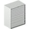 Schäfer Shop Select Armoire à tiroirs 64-36, 10 tiroirs, jusqu'à 200 kg, L 1193 x P 725 x H 1450 mm, gris clair
