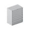 Schäfer Shop Select Armoire à tiroirs 64-36, 10 tiroirs, jusqu'à 75 kg, l. 1193 x P 725 x H 1450 mm, alu blanc