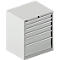 Schäfer Shop Select Armoire à tiroirs SCHÄFER 36-27, 6 tiroirs, jusqu'à 200 kg, L 717 x P 572 x H 850 mm, gris clair