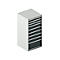 Schäfer Shop Select Armoire à tiroirs SCHÄFER 36-36, 9 tiroirs, jusqu'à 200 kg, L 717 x P 725 x H 1450 mm, gris clair/gris anthracite