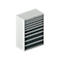 Schäfer Shop Select Armoire à tiroirs SCHÄFER 54-27, 10 tiroirs, jusqu'à 75 kg, L 1023 x P 572 x H 1450 mm, gris clair/gris anthracite