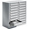 Schäfer Shop Select Armoire à tiroirs SF 180, 18 tiroirs, aluminium blanc RAL 9006 aluminium blanc RAL 9006