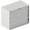 Schäfer Shop Select Armoire à tiroirs WSK 54-36, acier, 6 tiroirs, jusqu'à 200 kg, L 1023 x P 725 x H 1000 mm, gris clair / gris clair