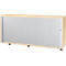 Schäfer Shop Select Armoire à volet roulant transversal, bois, 2 tablettes, L 1600 mm x P 421 x H 750 mm, érable