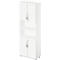 Schäfer Shop Select Armoire combinée LOGIN, 2 hauteurs de classeur supérieures et inférieures avec porte, étagère intermédiaire, l. 800 x P 420 x H 2196 mm, blanc/blanc 