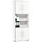 Schäfer Shop Select Armoire combinée Moxxo IQ, bois, 4 portes battantes, 2 compartiments ouverts, 6 HC, l. 801 x P 362 x H 2166 mm, blanc 