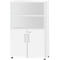 Schäfer Shop Select Armoire combinée Start Off, 4 HC, verrouillable, l. 800 x P 420 x H 1470 mm, bois, blanc/blanc 