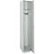 Schäfer Shop Select Armoire de vestiaire, 1 compartiment L 350 mm, 2 compartiments, étagère à chapeau et tringle à vêtements, verrouillable, gris clair/gris clair