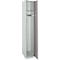 Schäfer Shop Select Armoire de vestiaire, 1 compartiment L 350 mm, 2 compartiments, étagère à chapeau et tringle à vêtements, verrouillable, gris clair/gris platine