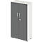Schäfer Shop Select Armoire LOGIN, 4 hauteurs de classeurs, L 800 x P 420 x H 1514 mm, blanc/graphite
