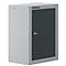 Schäfer Shop Select Armoire murale, à une porte, avec étagère intermédiaire, L 400 x P 320 x H 600 mm, acier, blanc aluminium/gris anthracite