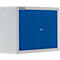 Schäfer Shop Select Armoire murale MS 750, à deux portes, avec étagère intermédiaire, L 750 x P 320 x H 600 mm, acier, aluminium blanc/bleu enzyme
