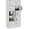 Schäfer Shop Select Armoire pour casiers à valeurs, 10 casiers, portes avec serrures à cylindre, clés et passe-partout inclus, L 390 x P 200 x H 780 mm, tôle d'acier, gris clair RAL 7035