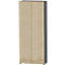 Schäfer Shop Select Armoire SET UP, 6 HC, verrouillable, l. 800 x P 420 x H 2196 mm, graphite/chêne 