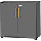 Schäfer Shop Select Armoire Start Off Wood, 2 HC, verrouillable, L 800 x P 420 x H 788 mm, bois, graphite