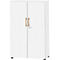 Schäfer Shop Select Armoire Start Off Wood, 4 HC, verrouillable, L 800 x P 420 x H 1514 mm, bois, blanc