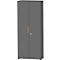 Schäfer Shop Select Armoire Start Off Wood, 6 HC, verrouillable, L 800 x P 420 x H 2240 mm, bois, graphite