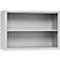 Schäfer Shop Select Aufsatzregal MS, 2 OH, B 1200 x T 400 x H 800 mm, Stahlblech, Lichtgrau