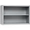 Schäfer Shop Select Aufsatzregal MS, 2 OH, B 1200 x T 400 x H 800 mm, Stahlblech, Weissaluminium