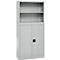 Schäfer Shop Select Aufsatzregal MS, 2 OH, B 800 x T 400 x H 800 mm, Stahlblech, Lichtgrau