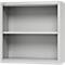 Schäfer Shop Select Aufsatzregal MS, 2 OH, B 800 x T 400 x H 800 mm, Stahlblech, Lichtgrau