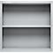 Schäfer Shop Select Aufsatzregal MS, 2 OH, B 800 x T 400 x H 800 mm, Stahlblech, Weissaluminium