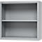 Schäfer Shop Select Aufsatzregal MS, 2 OH, B 800 x T 400 x H 800 mm, Stahlblech, Weissaluminium