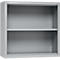Schäfer Shop Select Aufsatzregal MS, 2 OH, B 800 x T 400 x H 800 mm, Stahlblech, Weissaluminium