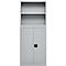 Schäfer Shop Select Aufsatzregal MS, 2 OH, B 800 x T 400 x H 800 mm, Stahlblech, Weissaluminium