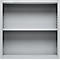Schäfer Shop Select Aufsatzregal MS, 2 OH, B 800 x T 400 x H 800 mm, Stahlblech, Weißaluminium