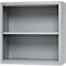 Schäfer Shop Select Aufsatzregal MS, 2 OH, B 800 x T 400 x H 800 mm, Stahlblech, Weißaluminium