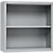 Schäfer Shop Select Aufsatzregal MS, 2 OH, B 800 x T 400 x H 800 mm, Stahlblech, Weißaluminium
