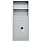 Schäfer Shop Select Aufsatzregal MS, 2 OH, B 800 x T 400 x H 800 mm, Stahlblech, Weißaluminium