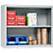 Schäfer Shop Select Aufsatzregal MS, 2 OH, B 950 x T 400 x H 800 mm, Stahlblech, Lichtgrau