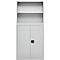 Schäfer Shop Select Aufsatzregal MS, 2 OH, B 950 x T 400 x H 800 mm, Stahlblech, Lichtgrau