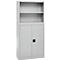 Schäfer Shop Select Aufsatzregal MS, 2 OH, B 950 x T 400 x H 800 mm, Stahlblech, Lichtgrau