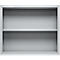 Schäfer Shop Select Aufsatzregal MS, 2 OH, B 950 x T 400 x H 800 mm, Stahlblech, Weissaluminium