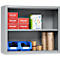 Schäfer Shop Select Aufsatzregal MS, 2 OH, B 950 x T 400 x H 800 mm, Stahlblech, Weißaluminium
