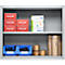 Schäfer Shop Select Aufsatzregal MS, 2 OH, B 950 x T 400 x H 800 mm, Stahlblech, Weißaluminium