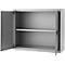 Schäfer Shop Select Aufsatzschrank, abschließbar, Höhe 800 mm, Breite 950 mm, weißaluminium RAL 9006