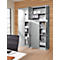 Schäfer Shop Select Aufsatzschrank, abschließbar, Höhe 800 mm, Breite 950 mm, weißaluminium RAL 9006