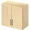 Schäfer Shop Select Aufsatzschrank LOGIN, 2 Ordnerhöhen, Griffe unten, B 800 x T 420 x H 726 mm, Ahorn Dekor/Ahorn