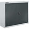 Schäfer Shop Select Aufsatzschrank MS 8408i, B 800 x T 400 x H 800 mm, 1 Boden, Stahl, weißaluminium RAL 9006/anthrazitgrau RAL 7016